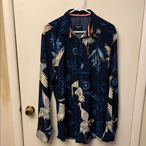 Geometrix Men’s Shirt Blue XL